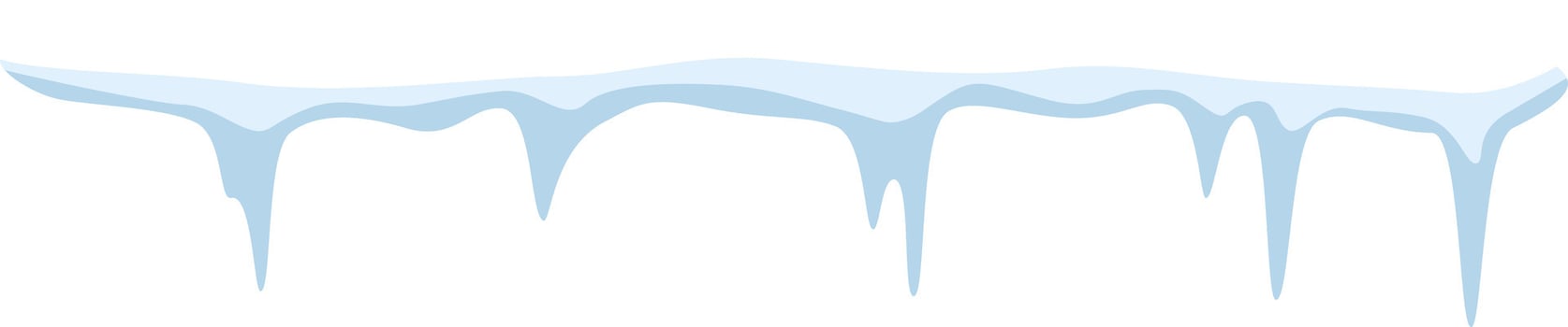 Melting snow creates icicles hanging from a roof on a sunny winter day, offering a picturesque seasonal scene filled with shimmering frost and vibrant light vector