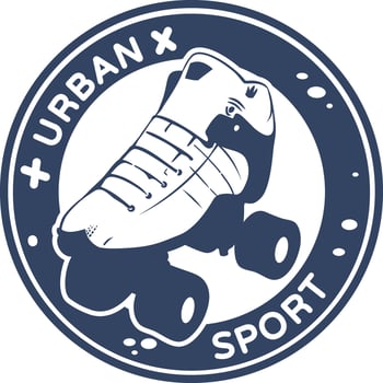 URBAN SPORT ROLLER SKATE vector
