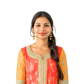 Stunning Indian Lady in a Traditional Outfit png