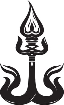 Shivalinga Representation of Lord Shiva icon black illustration vector