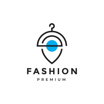 fashion area fashion shop line colorful logo design vector
