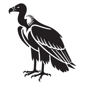 Powerful Silhouette of a Vulture vector