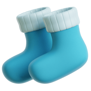 3d Winter Socks Illustration png