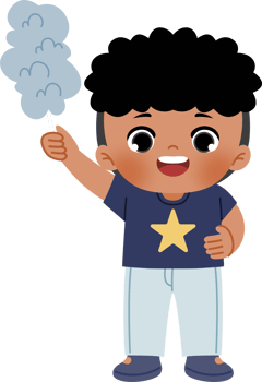 boy holding blue cotton candy png