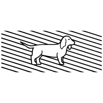 dog silhouette design vector