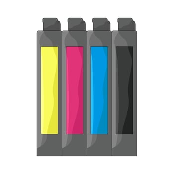 illustration of ink cartridge vector