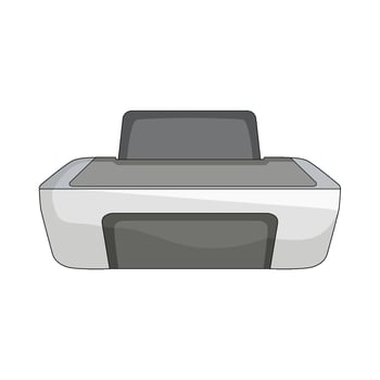 illustration of printer machine vector