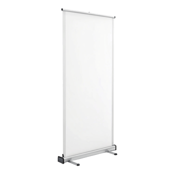 Blank rectangular banner mockup for promotional events indoor location graphic display minimalist environment front view png