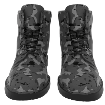 Render camouflage boots with transparent background png