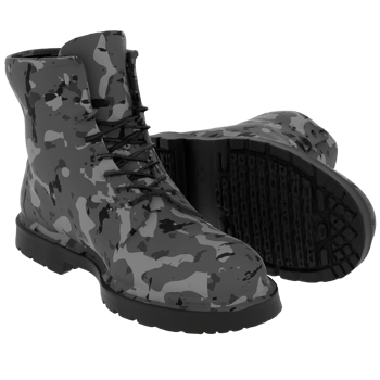3d render camouflage boots with transparent background png