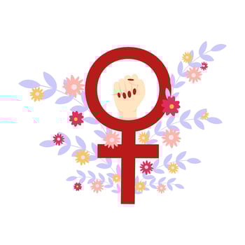 Womens Strength, Unity, and Empowerment for International Womens Day vector