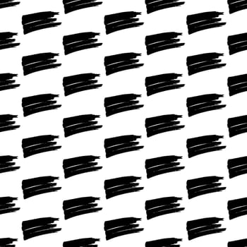 Seamless pattern with black marker scribbles on background. illustration vector