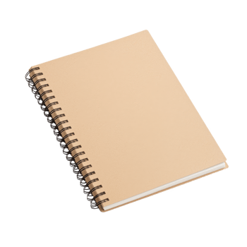 Blank spiral notebook ready for sketches, notes, or creative ideas. png