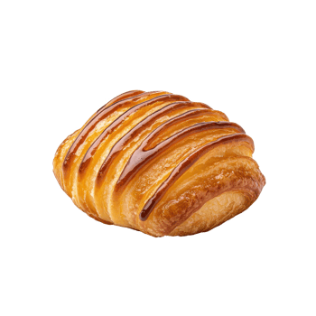 Delicious golden-brown pastry with a sweet glaze, perfect for breakfast or dessert. png