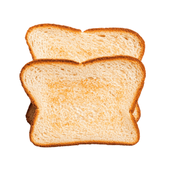 Freshly toasted bread slices ready for a delicious meal or snack. png