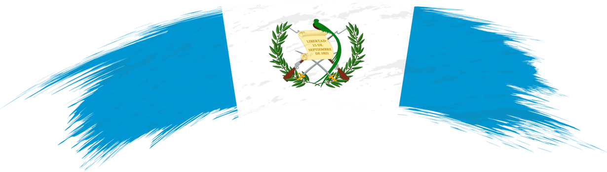 Flag of Guatemala in rounded brush stroke. png