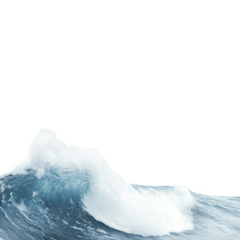 Dynamic ocean wave crashing against the shore, displaying the power and beauty of nature. png