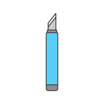 Paper Cutter, A utility knife, representing precise cutting for office and craft work. vector