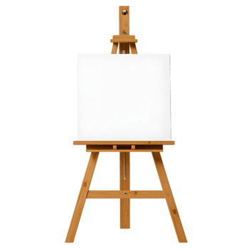 Art Easel with Canvas Set for Painting png