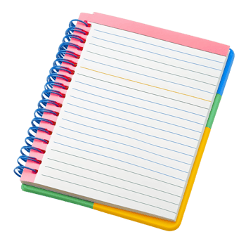Bright and Cheerful Notepad for Everyday Use png
