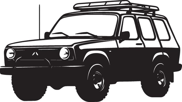 Black illustration of a simple duster silhouette. vector