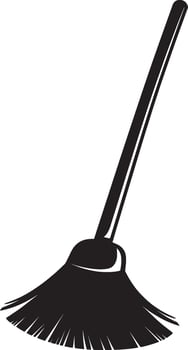 Mop icon design in black illustration. vector