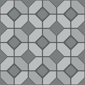 Sidewalk stone tile, street pavement pattern vector