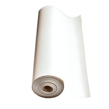 PNG Rolled White Paper A Blank Canvas for Creativity Against Transparent Background