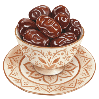 Delicious dates middle eastern cuisine food photography elegant setting close-up culinary art png
