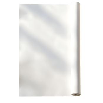PNG Rolled White Paper A Blank Canvas for Creativity Against Transparent Background