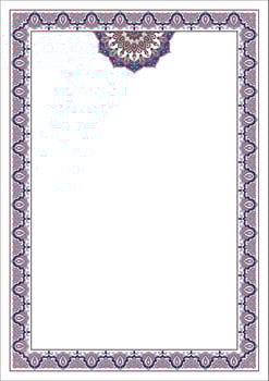 Abstract floral border, elegant pattern, retro-inspired frame vector