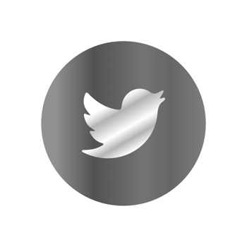 Twitter icon on a black background png