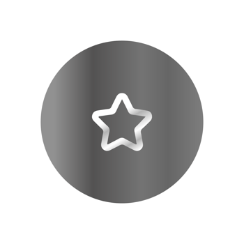 A star icon on a black background png