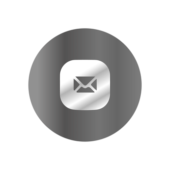 An email icon on a black background png
