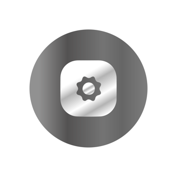 A button with a gear on it png