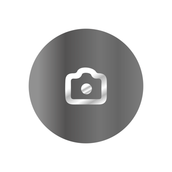 A camera icon on a black background png