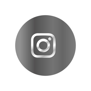 A white and silver instagram icon on a black background png