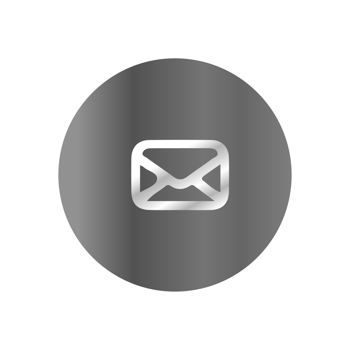 An email icon on a black background png