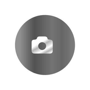 A camera icon on a black background png
