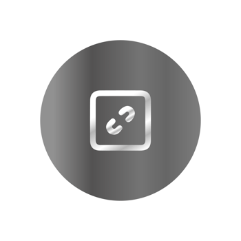 A link icon on a black background png