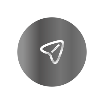 A white and gray icon with a black background png