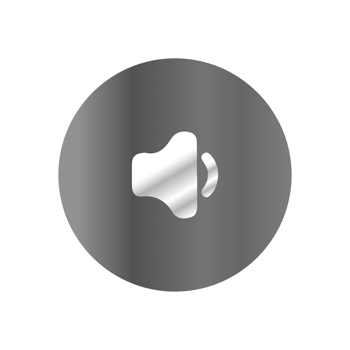 A white button with a black background png