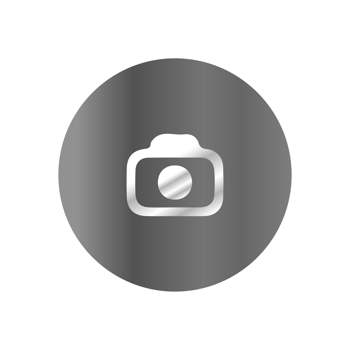 A camera icon on a black background png