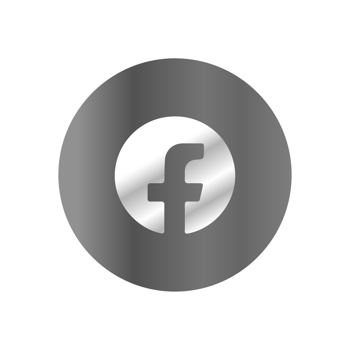Facebook logo in a circle on a black background png