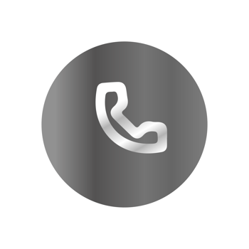 A phone icon on a black background png