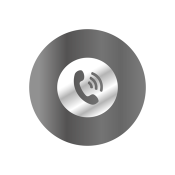 A phone icon on a black background png