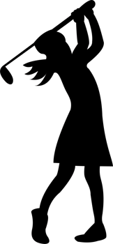 Woman strike golf png