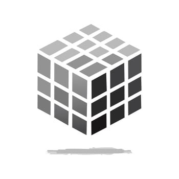 Logo Pixel Cube vector