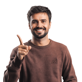 PNG Smiling Man Giving OK Sign Against Transparent Background