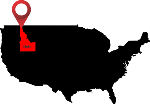 Idaho pin map location GPS png